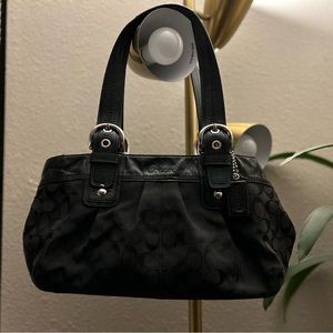 Black signature Coach satchel
